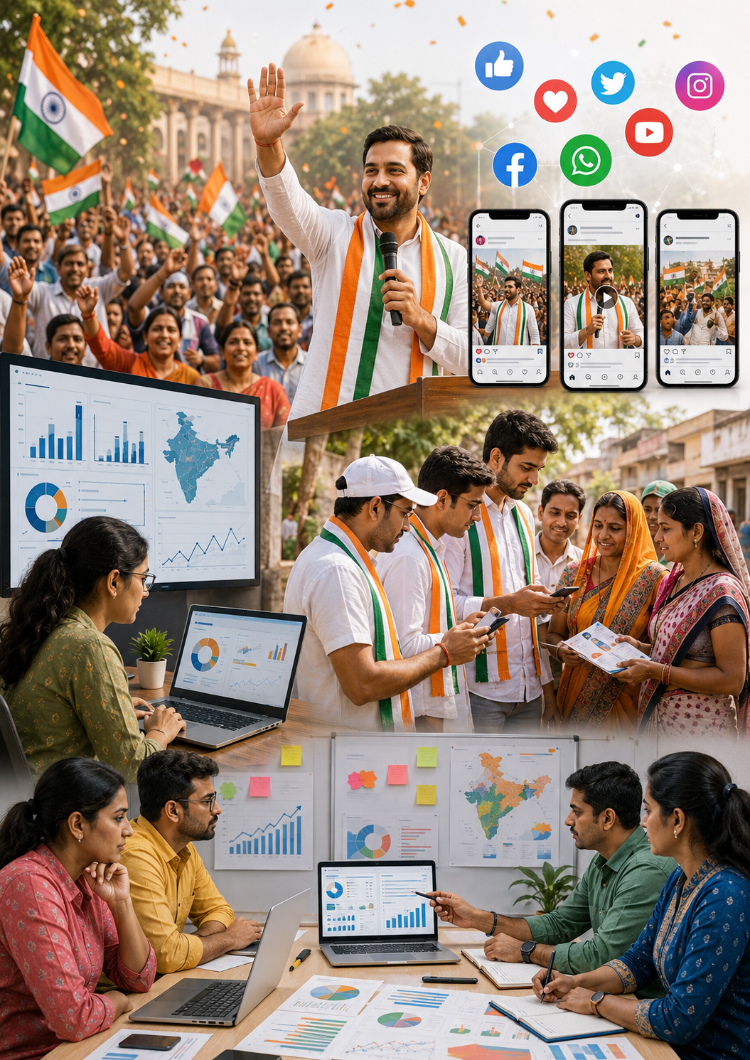 Social media political campaign management